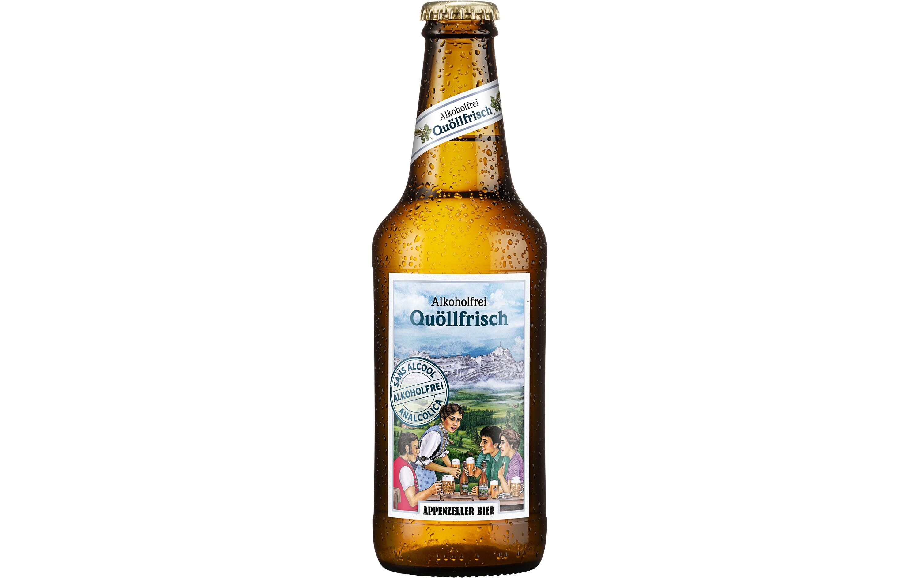 Bier Quöllfrisch alkoholfrei 10 x 0.33 lSchweizer Lagerbier ohne Alkohol