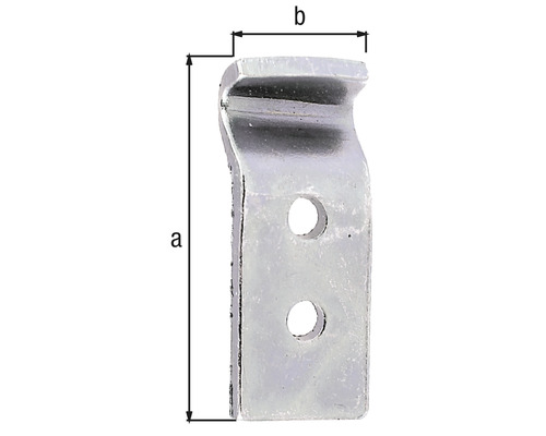 Sluithaak voor doossluiting type D 12 x 32 mm, verzinkt, dikfilm gepassiveerd