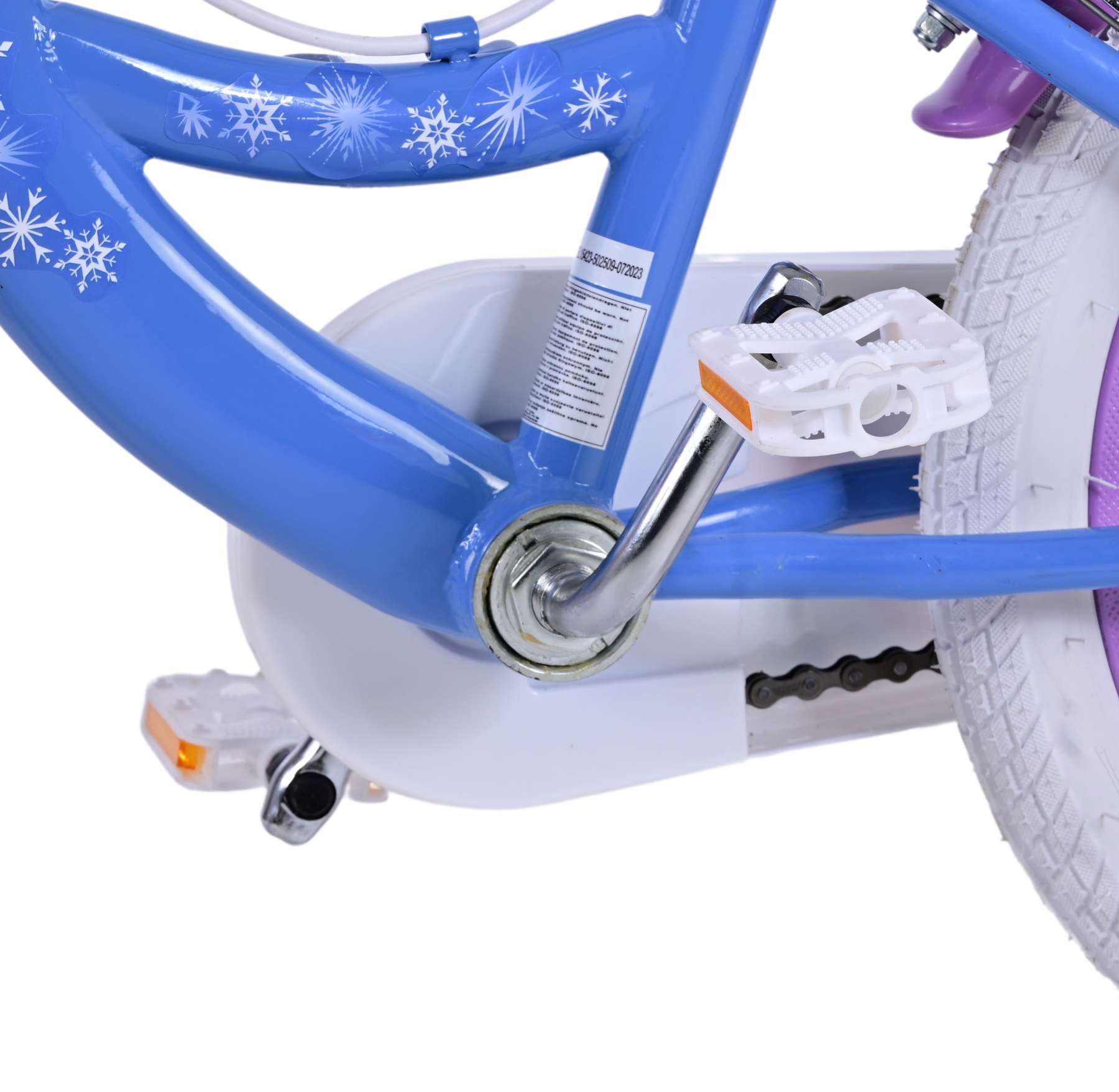 Kinderfahrrad Disney Frozen 2 für Mädchen 16 Zoll Kinderrad Blau/Lila