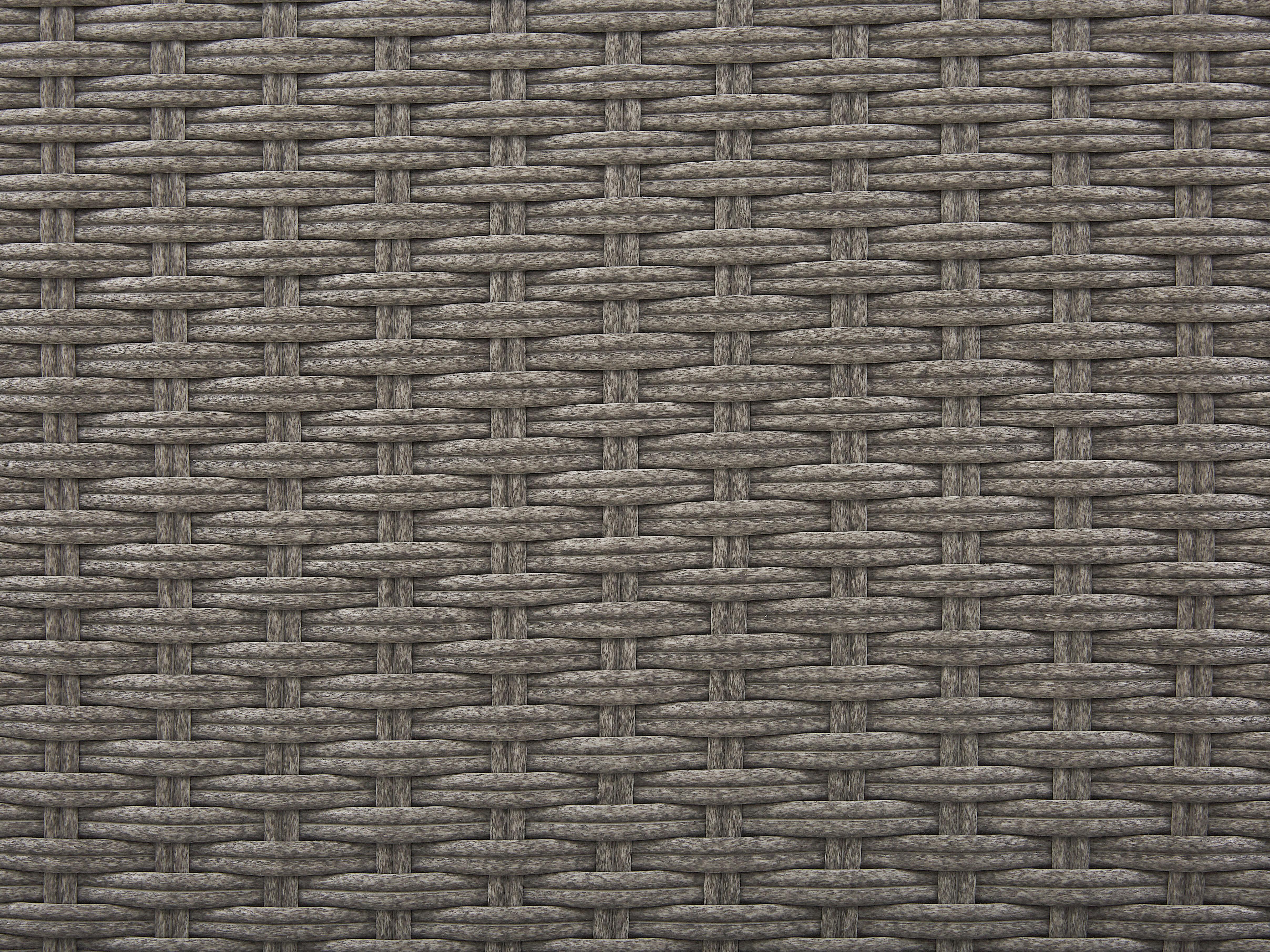 Loungeset met tafel 8-zits MAESTRO modulair PE rotan Taupe