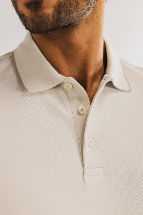 State of Art ecru heren polo
