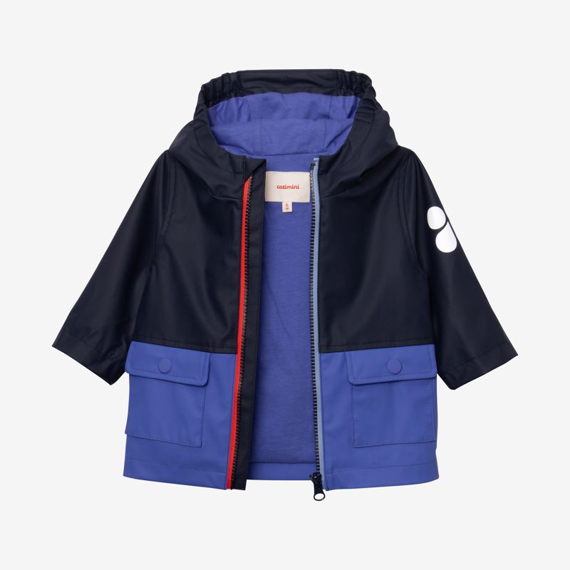 Parka bébé bicolore bleu Catimini Bleu