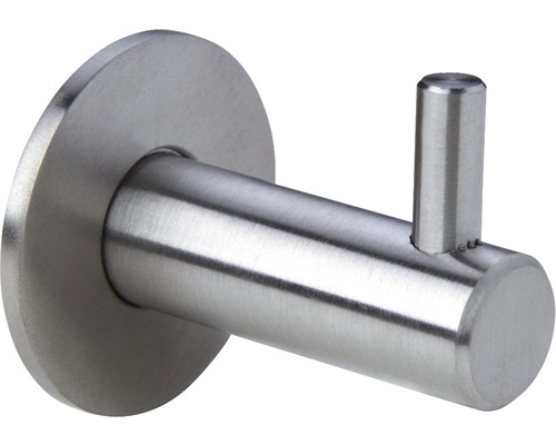 Jashaak, 1 haak, geborsteld roestvrij staal, L x B x H 43/14/29 mm