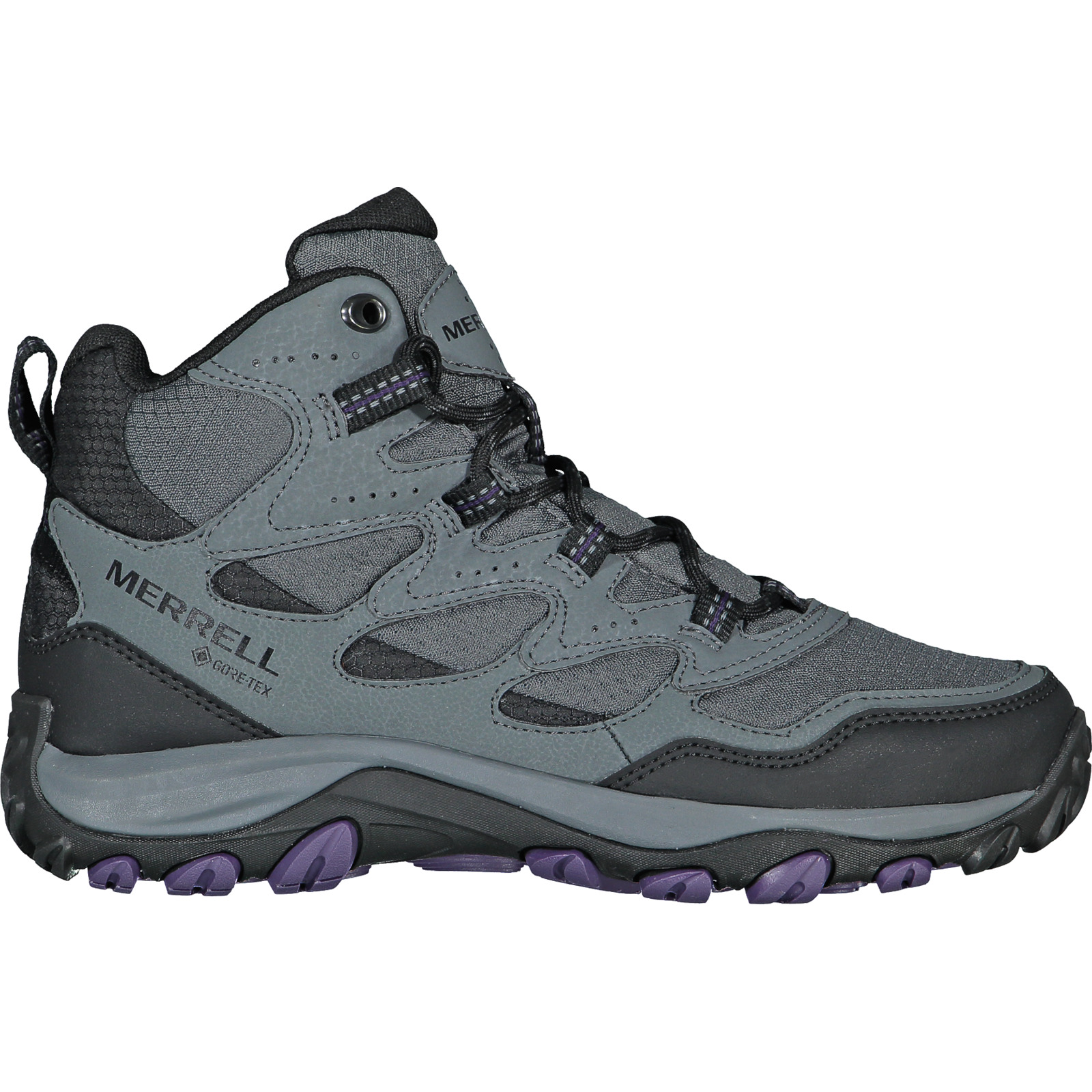 Merrell Damen-Trekkingschuh West Rim Sport Mid Gtx dunkelgrau, 39