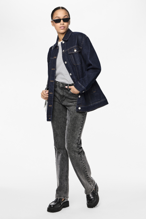 Pieces grijze dames jeans