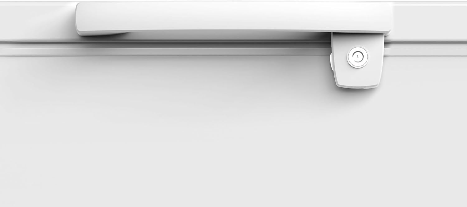 METRO Professional Congélateur bahut GHF2700S, acier, 188 x 73.5 x 94.5 cm, 700 L, 125 W, 3 paniers, éclairage LED, avec serrure, blanc/gris
