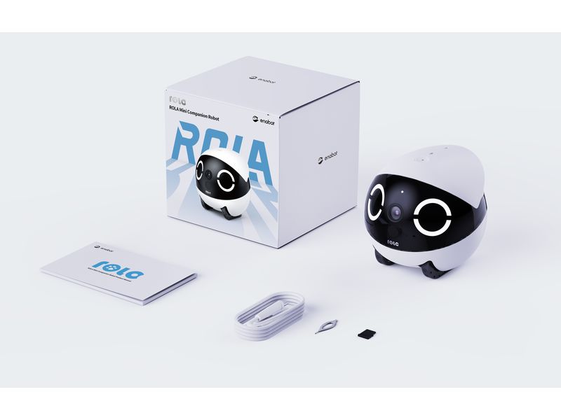 ENABOT Rola Mini Pet Monitor 2k Cam Kleine fahrbare Überwachungskamera
