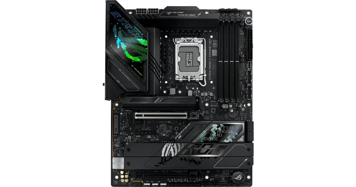 ASUSROG STRIX Z890-F GAMING WIFI socket 1851 moederbord  (Zwart, RAID, 2.5Gb-LAN, Wi-Fi 7, BT, Sound, ATX)