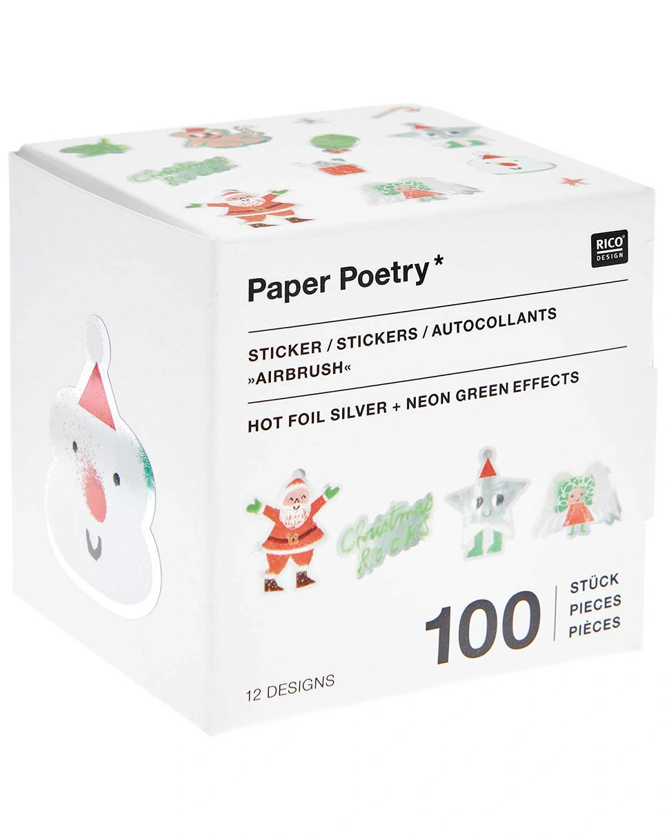 Sticker CHRISTMAS ROCKS! - AIRBRUSH 100-teilig