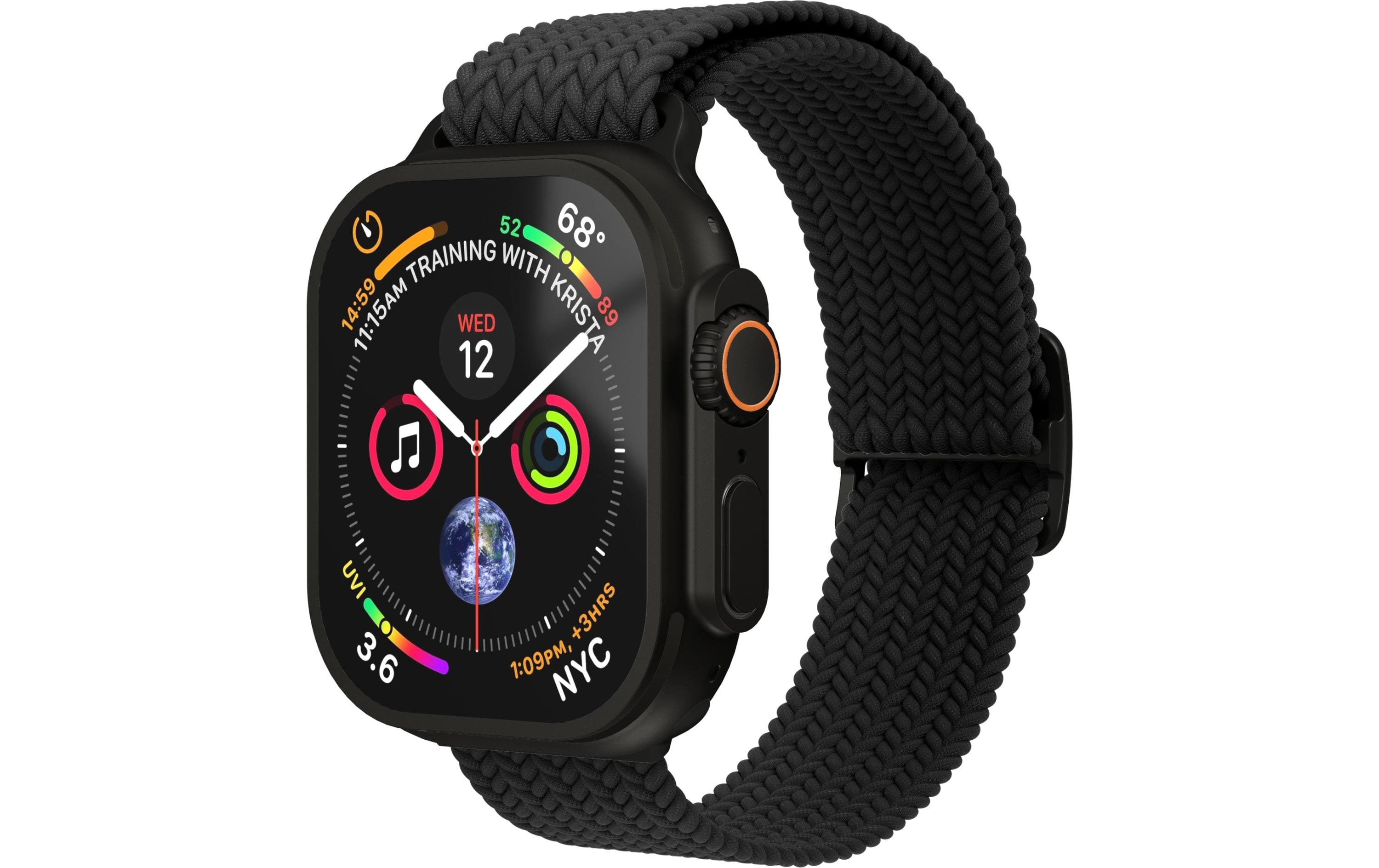 Armband Woven Loop Apple Watch 40/41/42 mm BlackArmband für Apple Watch 40/41/42 mm