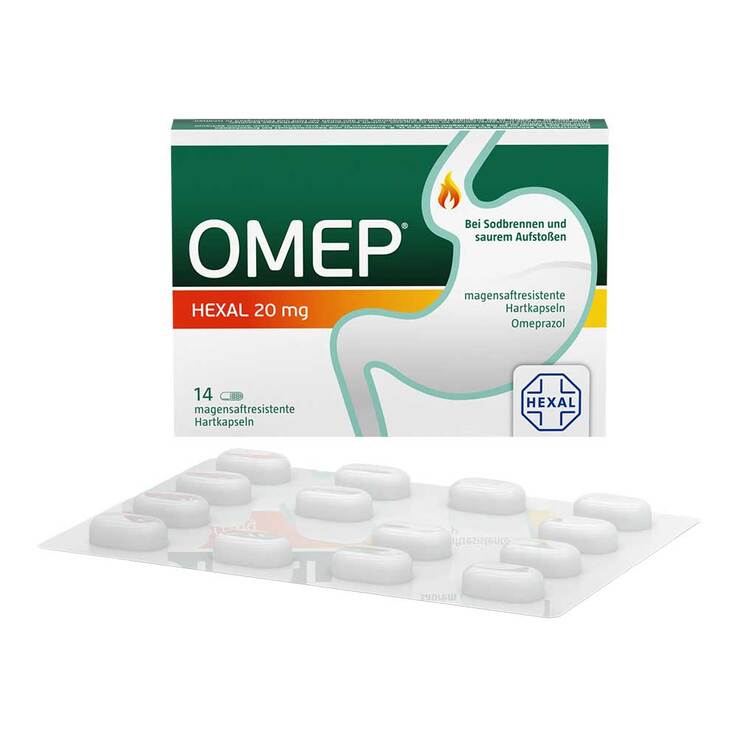 Omep Hexal 20 mg magensaftresistente Hartkapseln, 14 St
