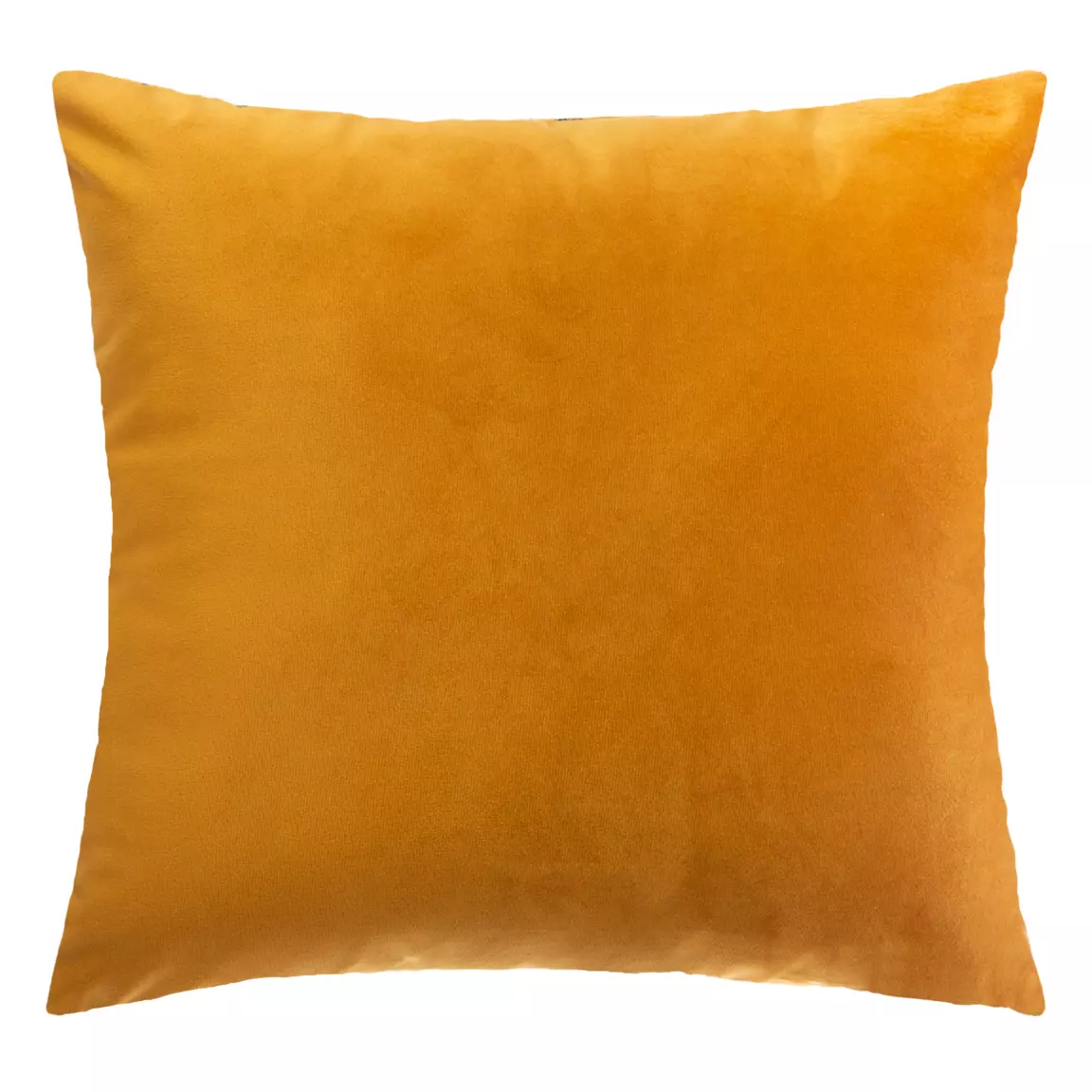 Coussin carré velours (40 x 40 cm) Charly Jaune ocre