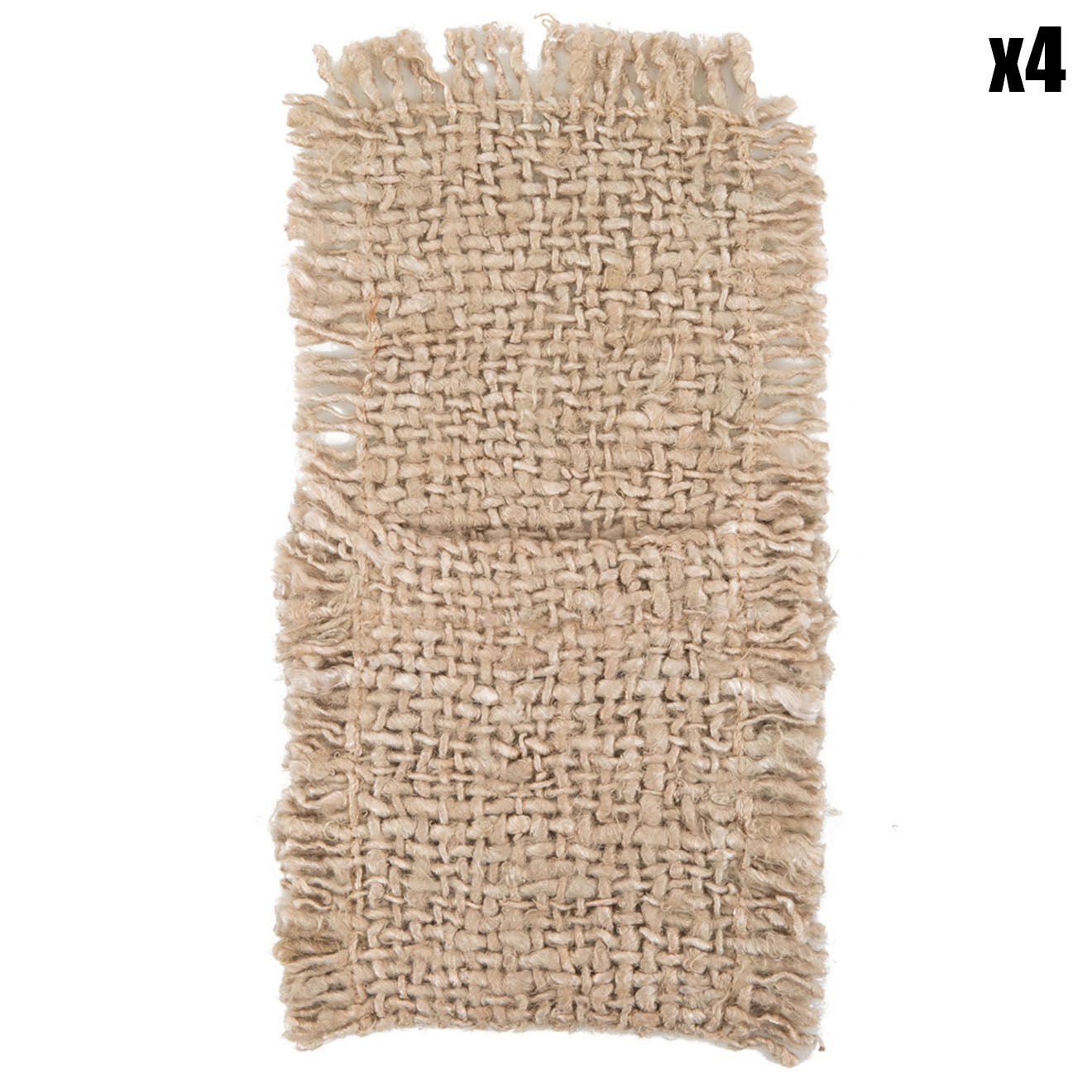 Bazar Bizar 4 Porte-couverts Oh My Gee beige - 13x25 cm