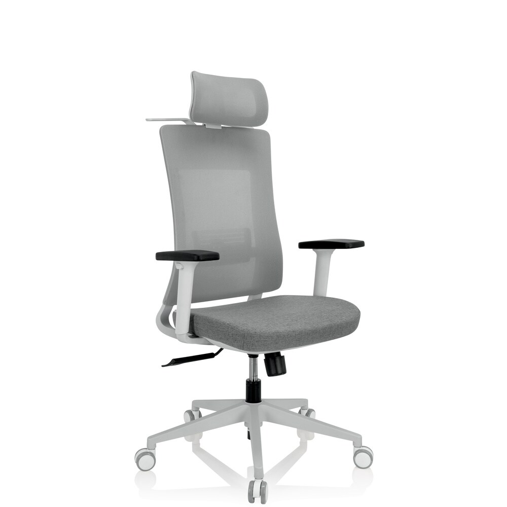 Profi Bürostuhl COMFIO WMH Stoff/Netzstoff mit Armlehnen (höhenverstellbar) hjh OFFICE