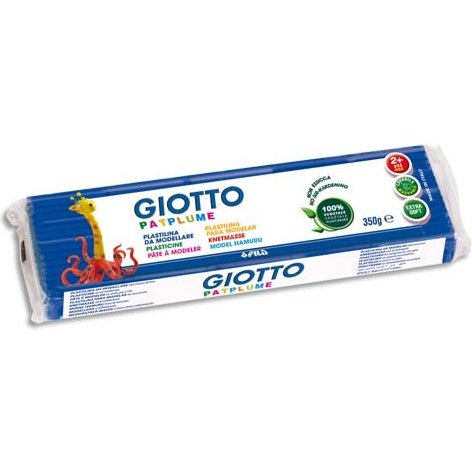 Patplume giotto matiere vegetale souple ne seche pas  pain predecoupe 350g coloris  bleu fonce