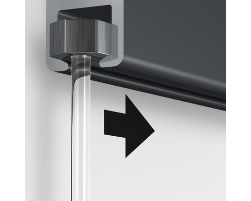 Schilderijrail All-In-One Click Rail 2 m zwart