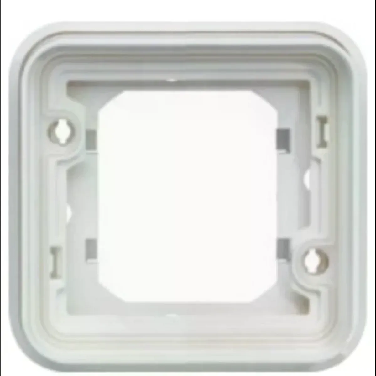 Hager Support 1 poste Cubyko - Blanc