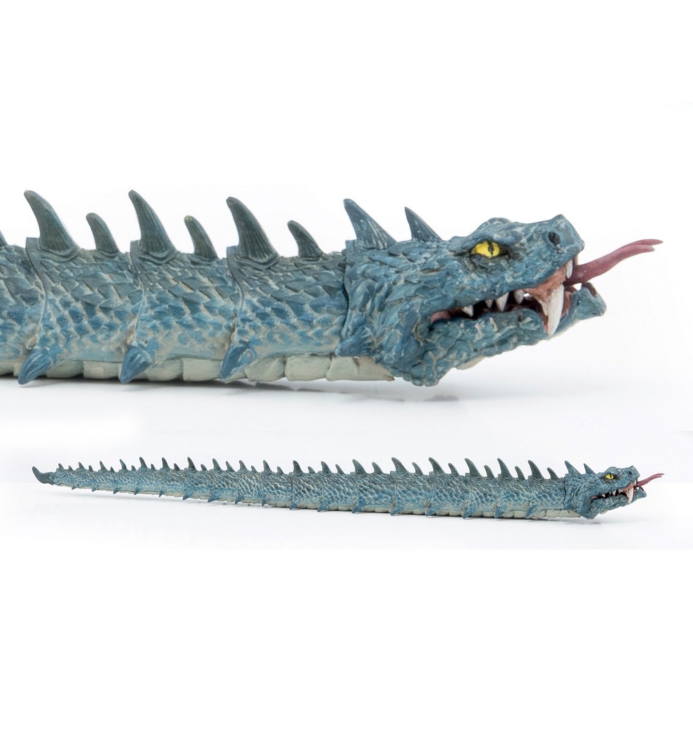Figurine basilic serpent maléfique légendaire
