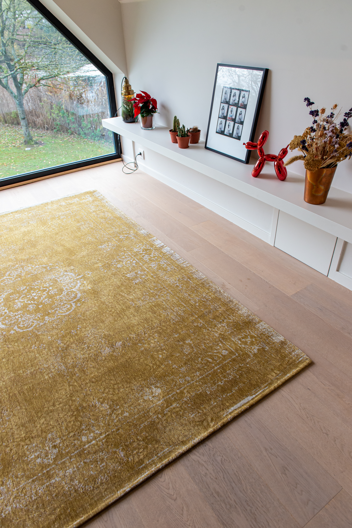 Ecorugs vloerkleed Medallion geel 240x340 cm