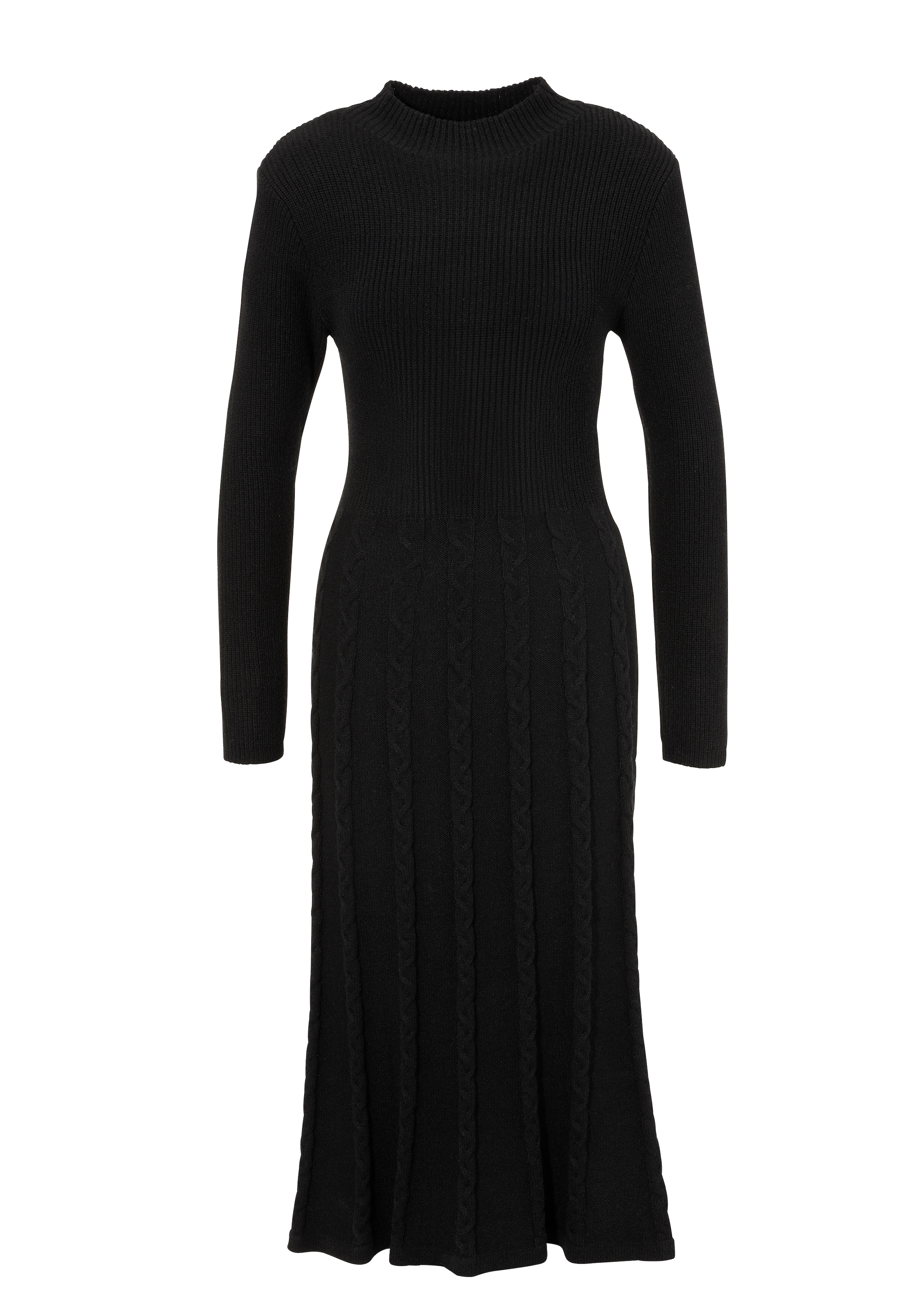 Aniston SELECTED Strickkleid mit Zopfstrickmuster