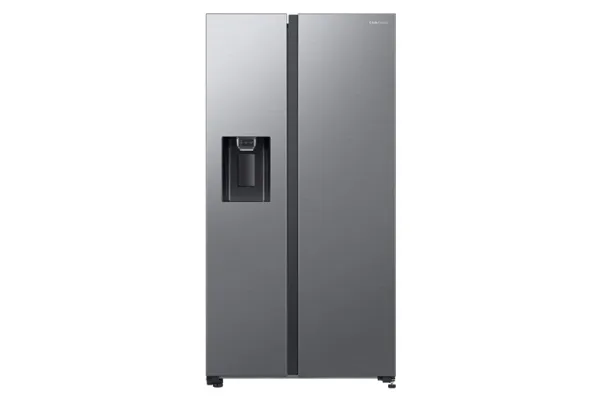 Samsung RS5000 RS65DG54R3S9 - Køleskab/fryser - side-by-side med vanddispenser, isdispenser - Wi-Fi - bredde: 91.2 cm - dybde: 71.6 cm - højde: 178 cm - 635 liter - Klasse E - rustfrit stål