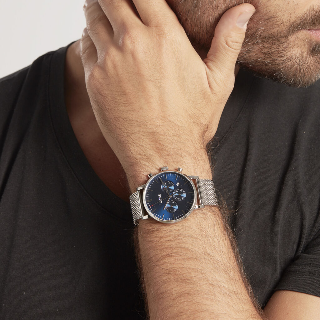 Montre Cluse Aravis Bleu