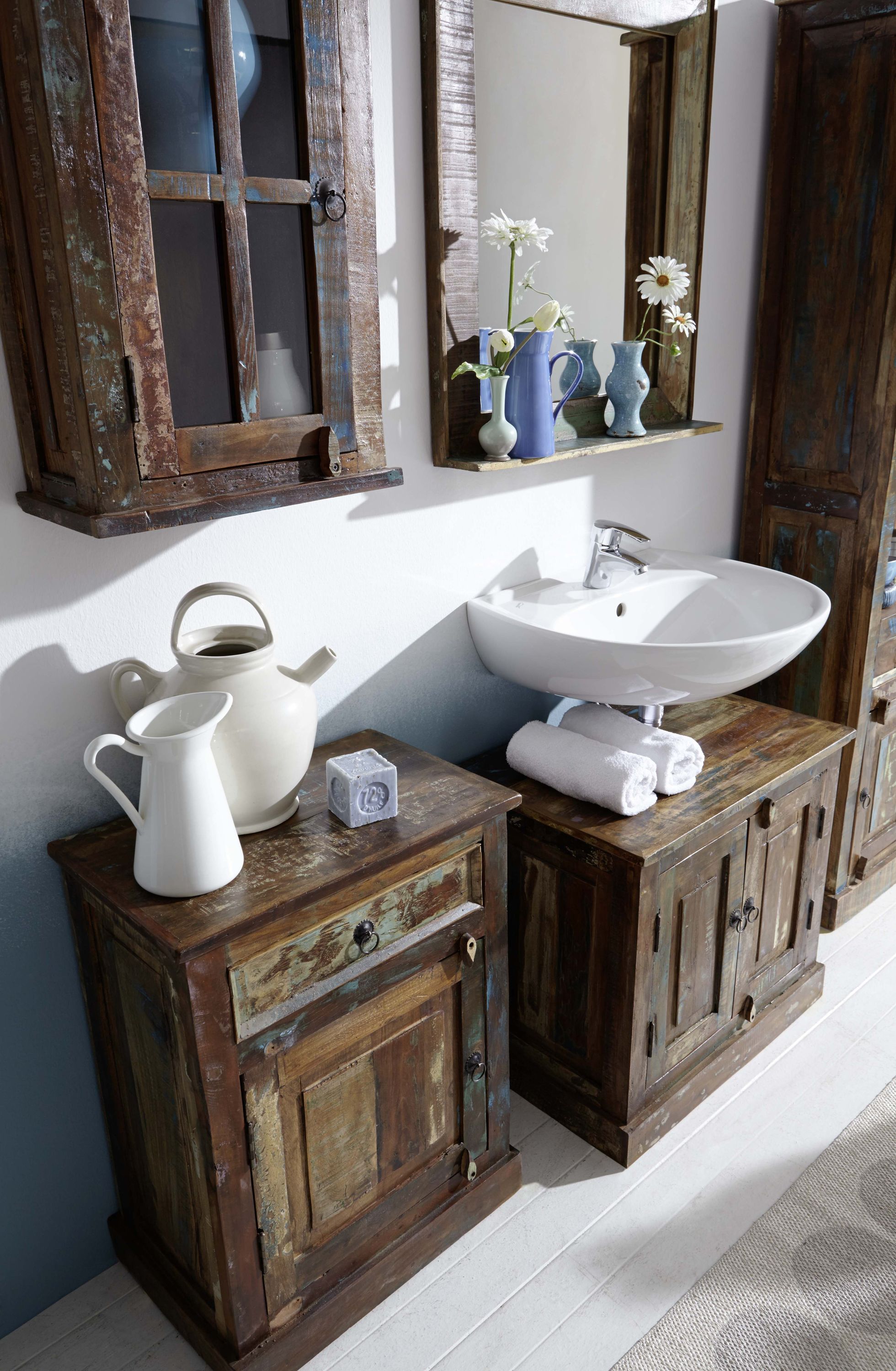 Kommode RIVERBOAT Altholz Schubladenschrank Sideboard Wohnzimmerschrank Schrank
