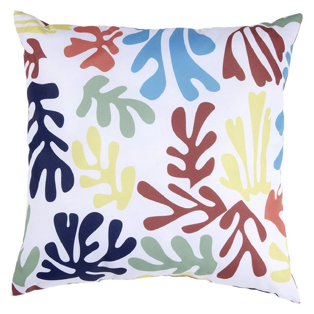 Coussin d'extérieur déperlant motif matisse multicolore 40x40cm