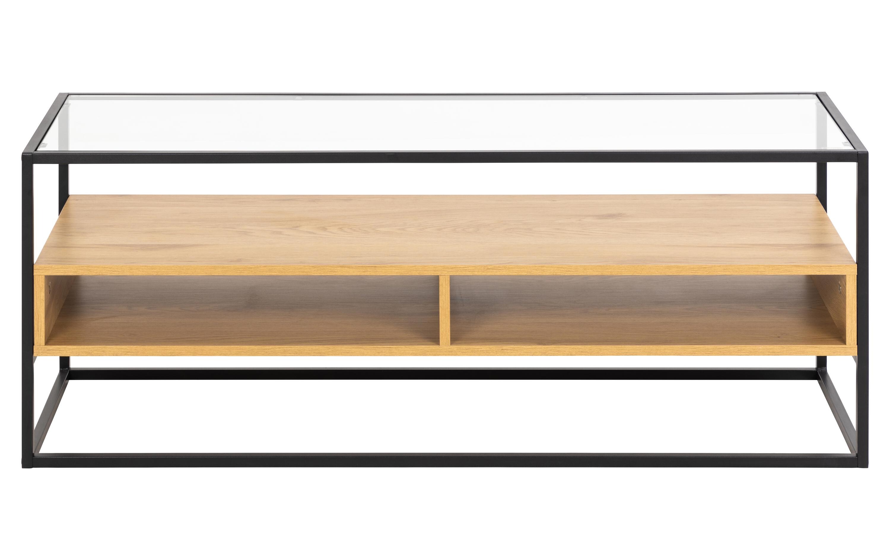 TV-Möbel Randolf 120 cm x 45 cm, Nature/Schwarz<br>TV-Tisch