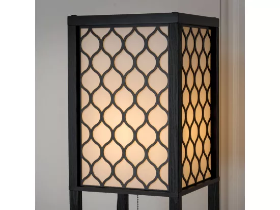 Lampadaire avec 3 niveaux etagère 220-240v,60w design scandinave (ampoule non inclus)