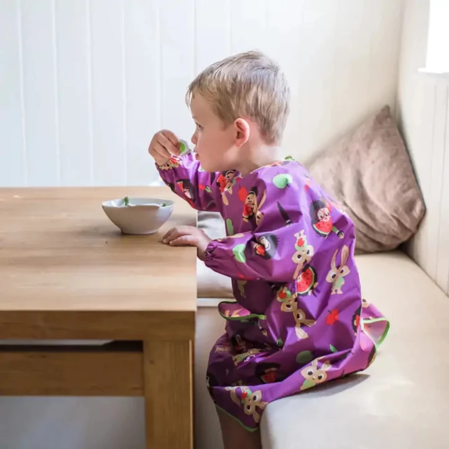 TidyTot Lätzchen Tidy Tot Overall Lätzchen Hase&Igel lila