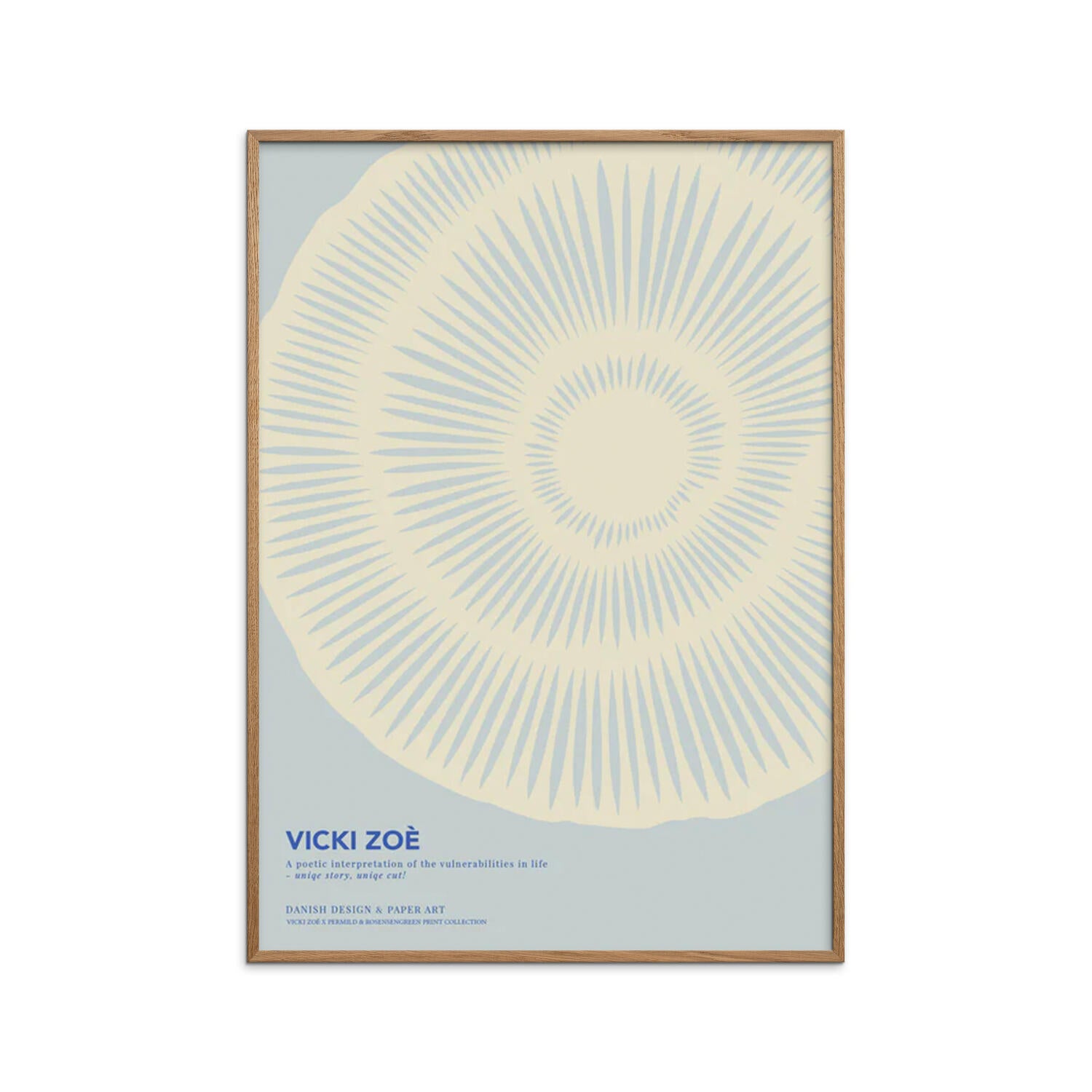 Poster & Frame  The Uniqueness of you, Light Blue Cream - 50 x 70 cm