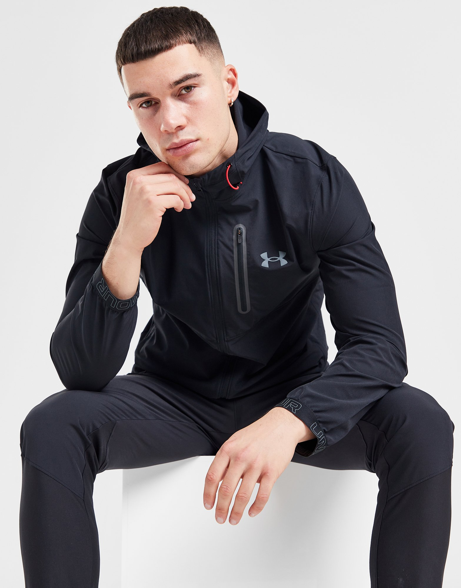 Under Armour Sweat à capuche Vanish Woven Zippé Homme