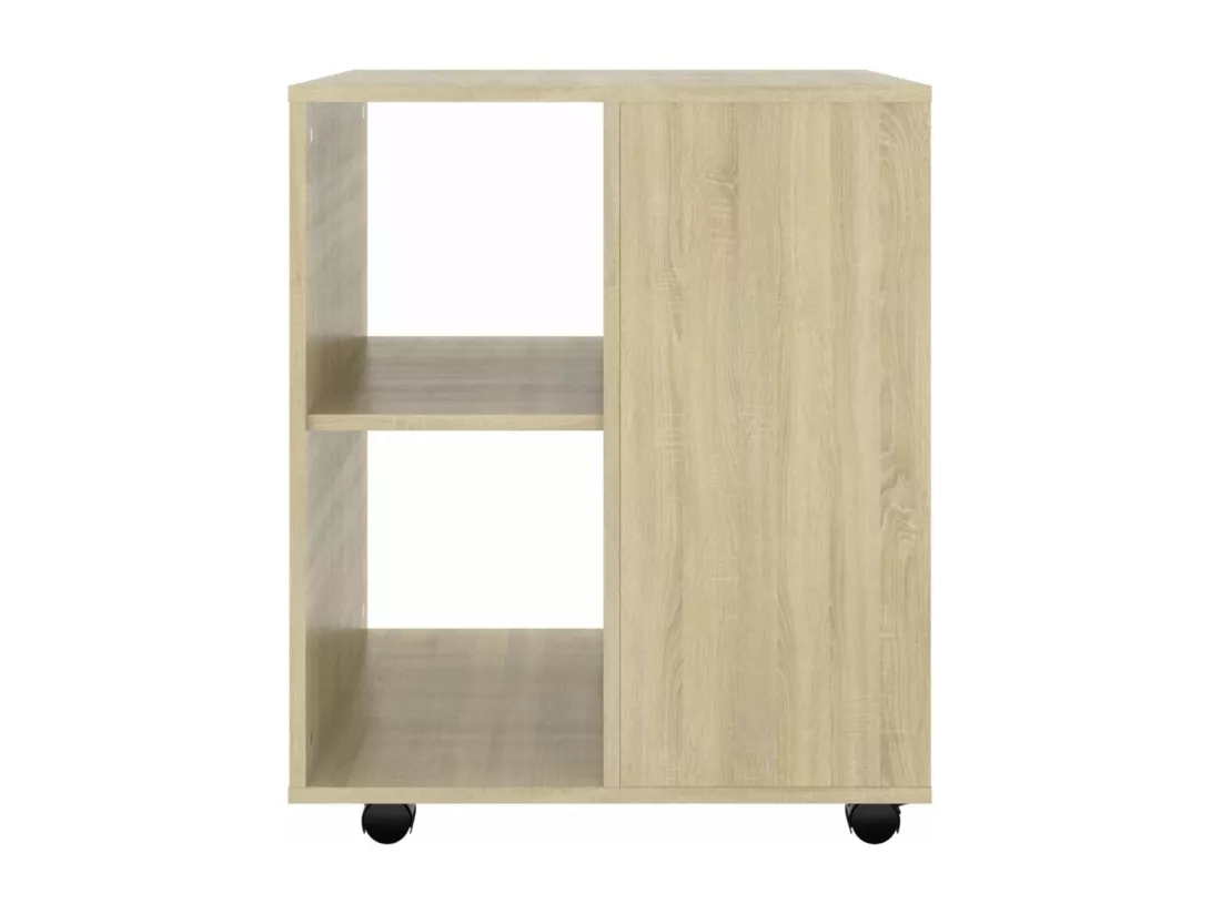 Armoire à roulettes Chêne Sonoma 60x53x72 cm Bois d'ingénierie