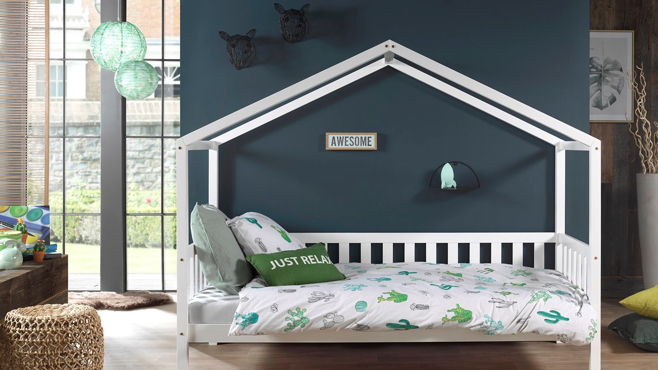 Huisbed Dallas met matras white