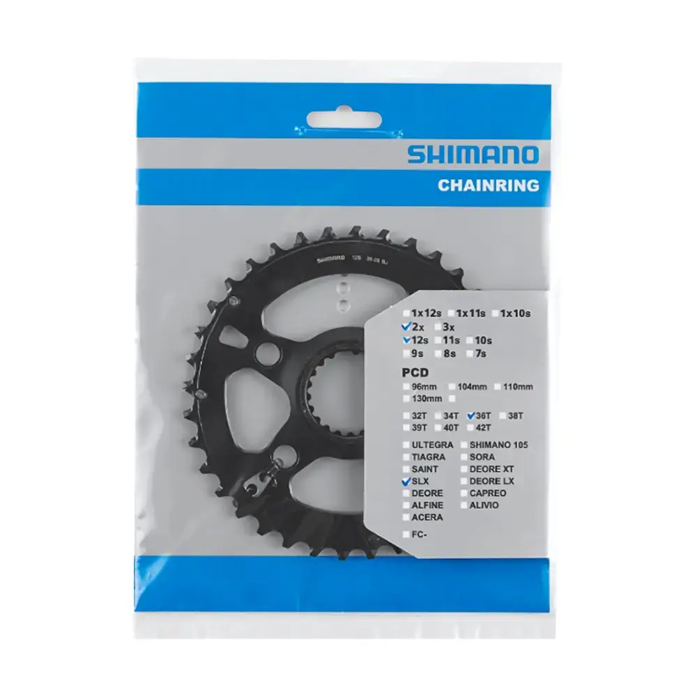 Shimano SLX FC-M7100 Dubbel Kettingblad Zwart 12 Speed