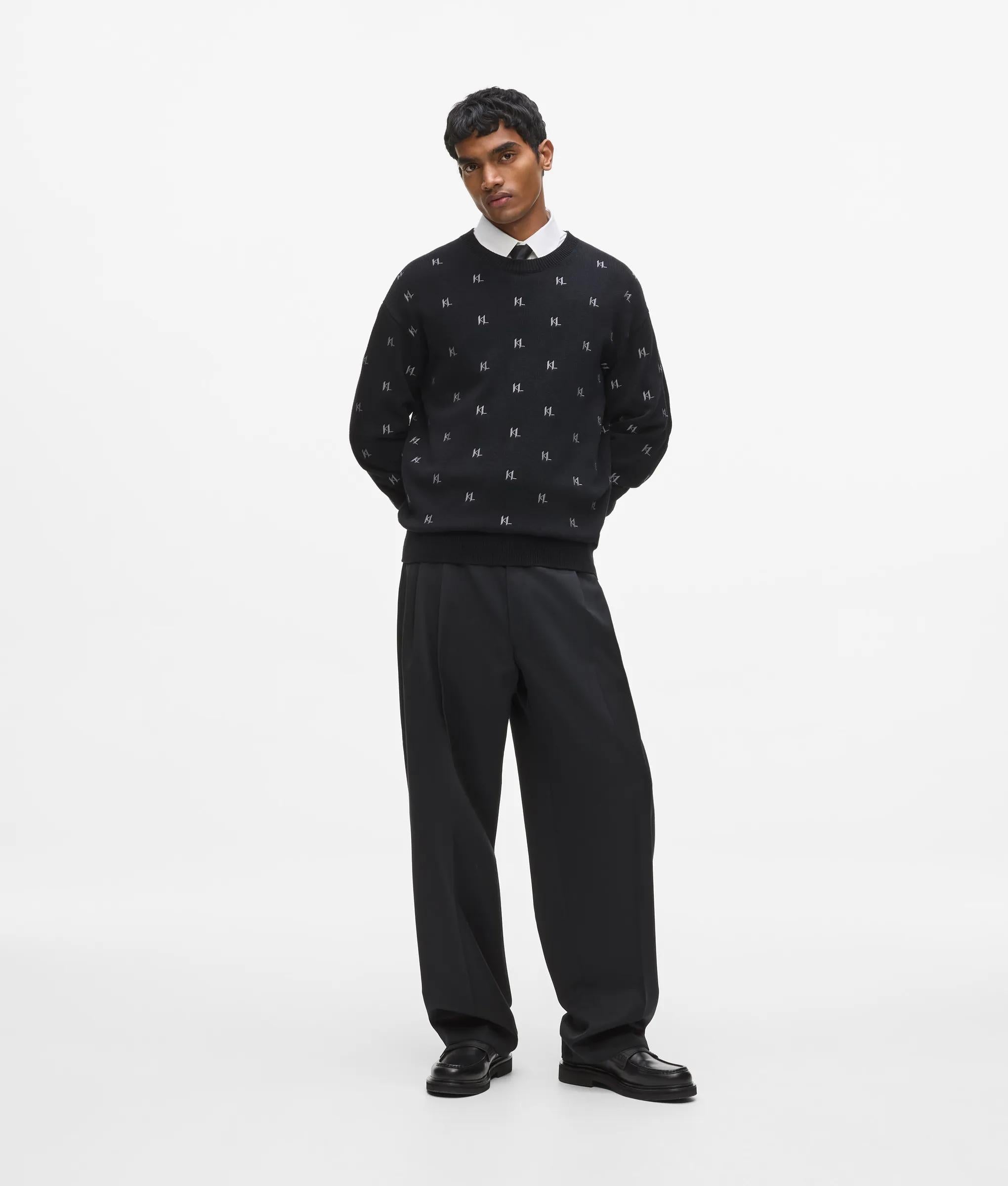 Monogram gebreide sweater