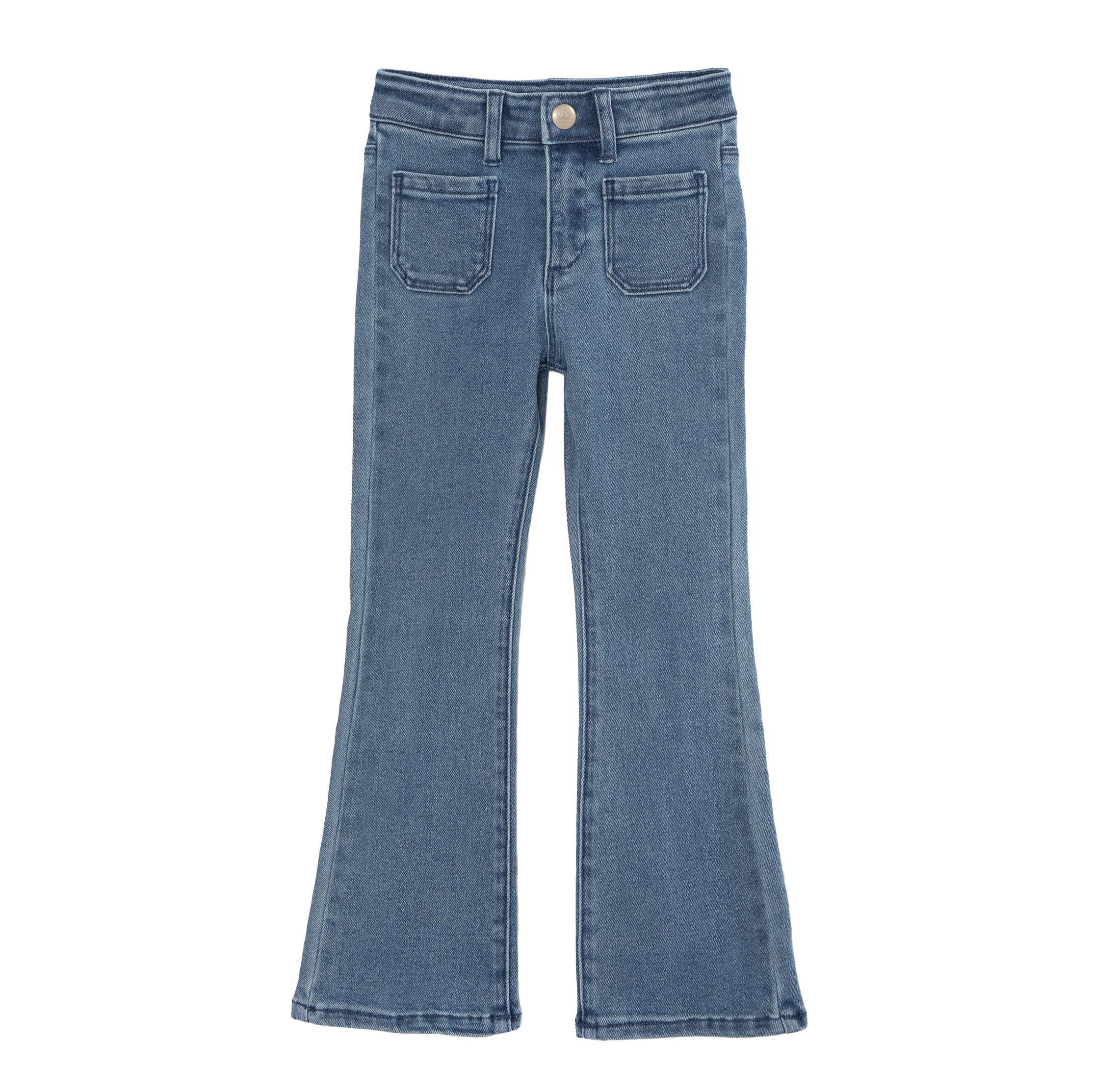 Jean flare en coton mélangé | Bleu