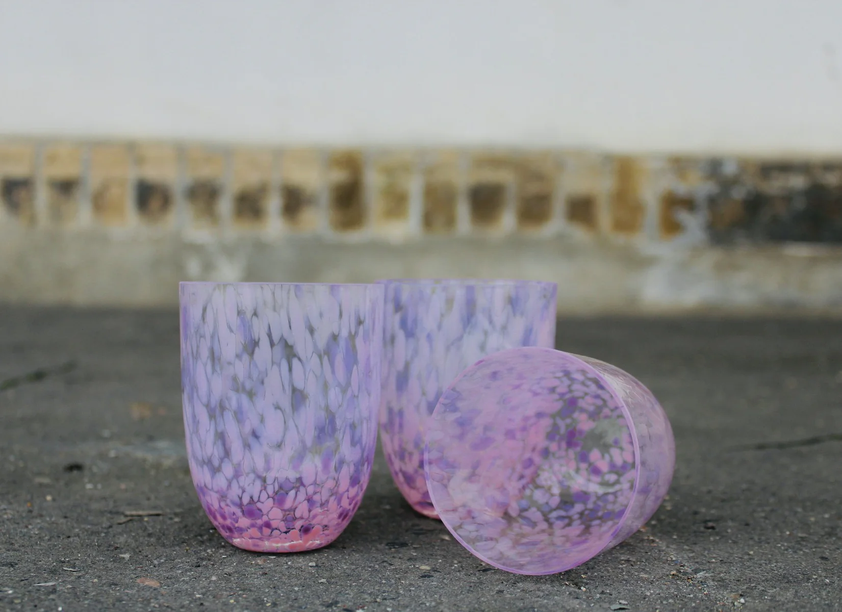 Anna Von Lipa  Kolorit tumbler glas - rosa/lilla