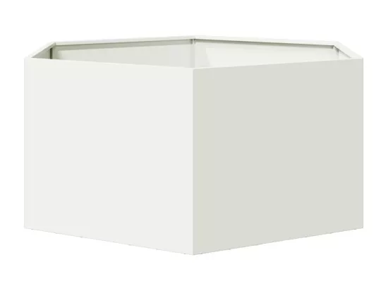 Jardinière bac lit surélevé blanche 104 x 90 x 45 cm 02_0038631