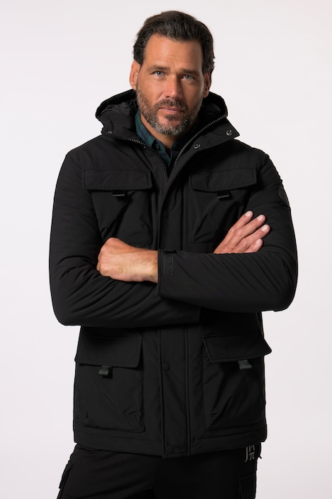 JP 1880 Fieldjacket, Outdoor, windabweisend, Kapuze, bis 8 XL