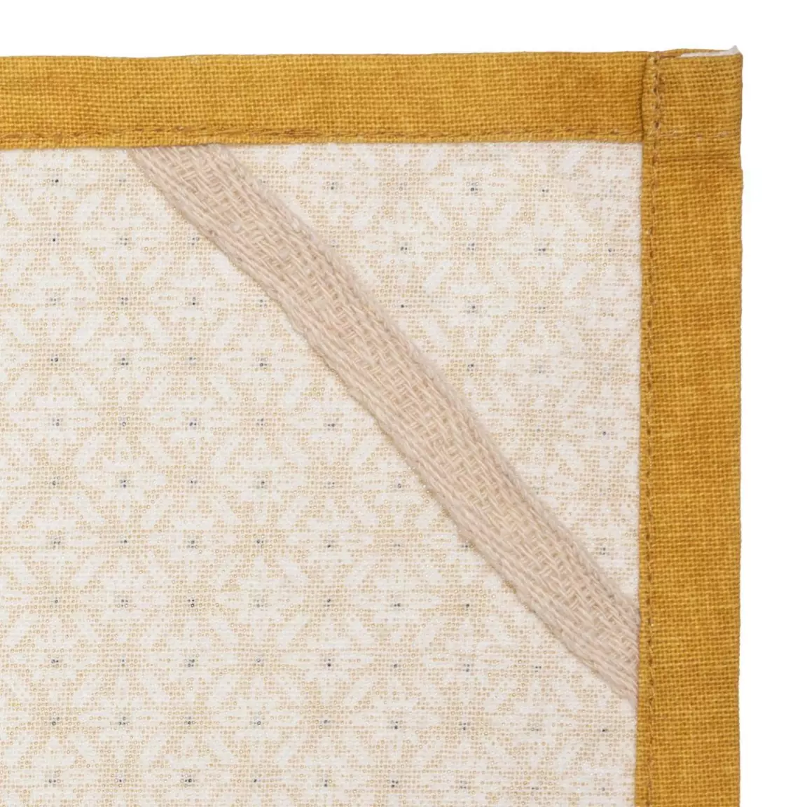 Lot de 3 torchons Geom Jaune ocre