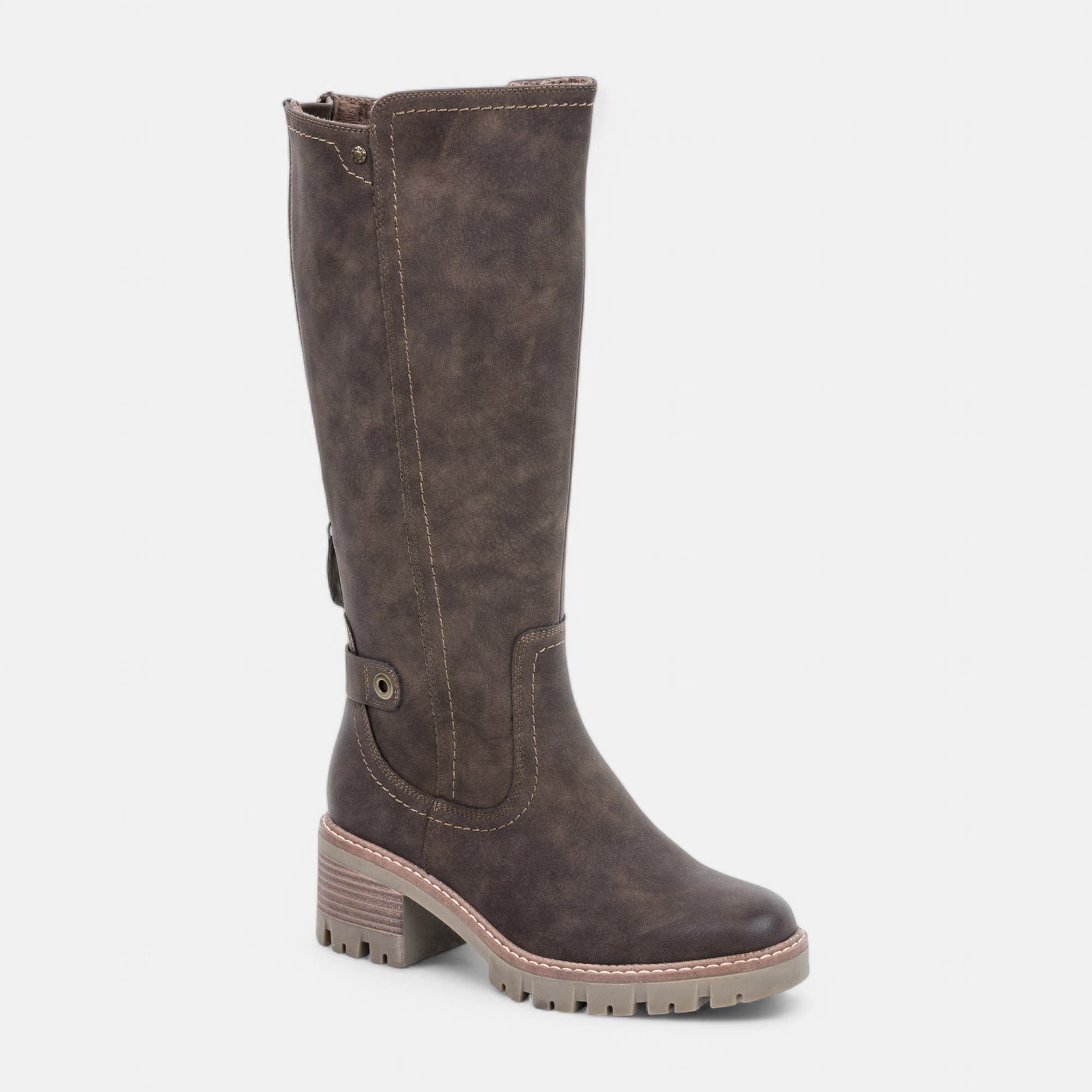 Bottes à talon Femme marron