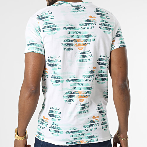 Tee Shirt A Poche Floral Zonia Blanc