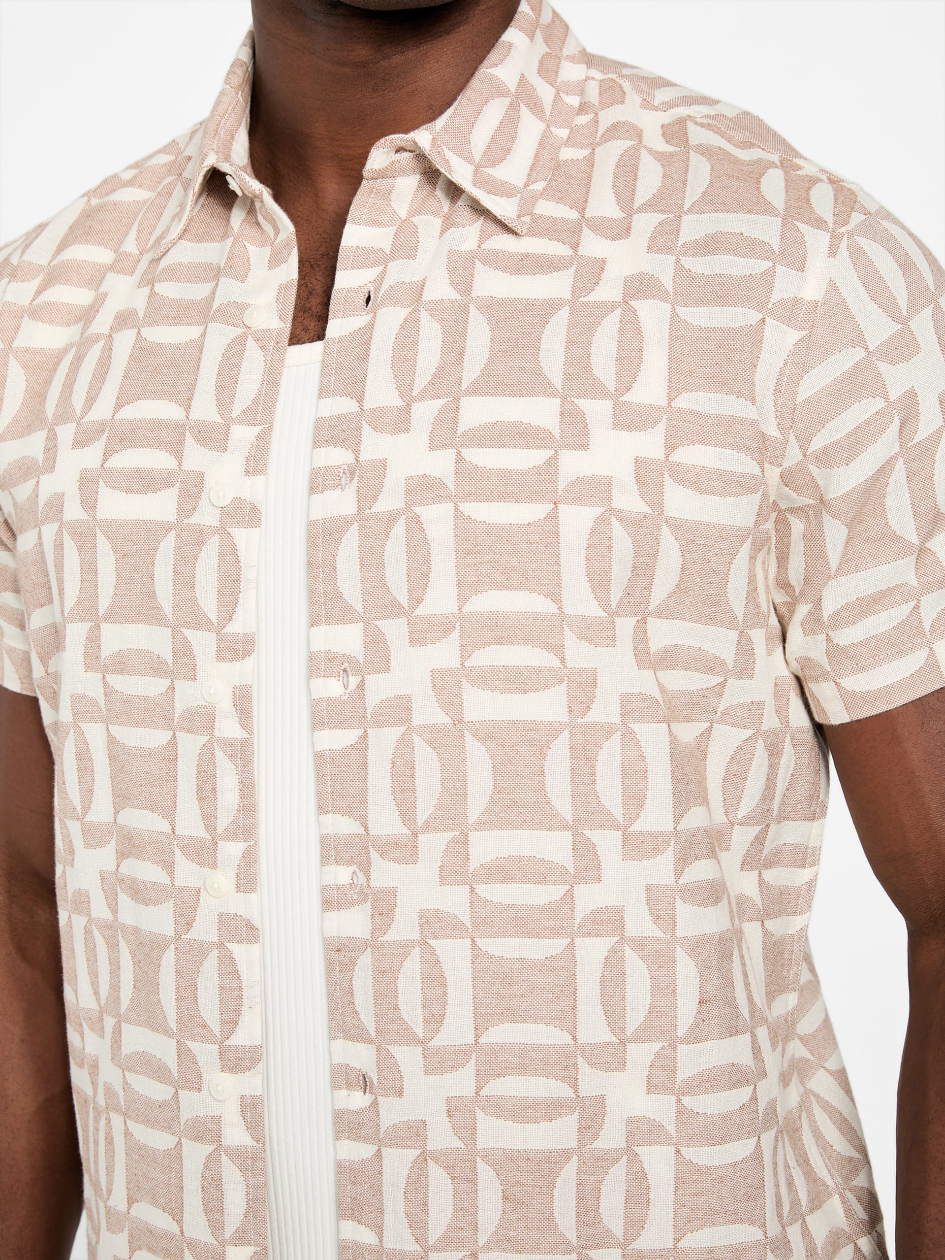 Camisa Kendrick Geo Jacquard