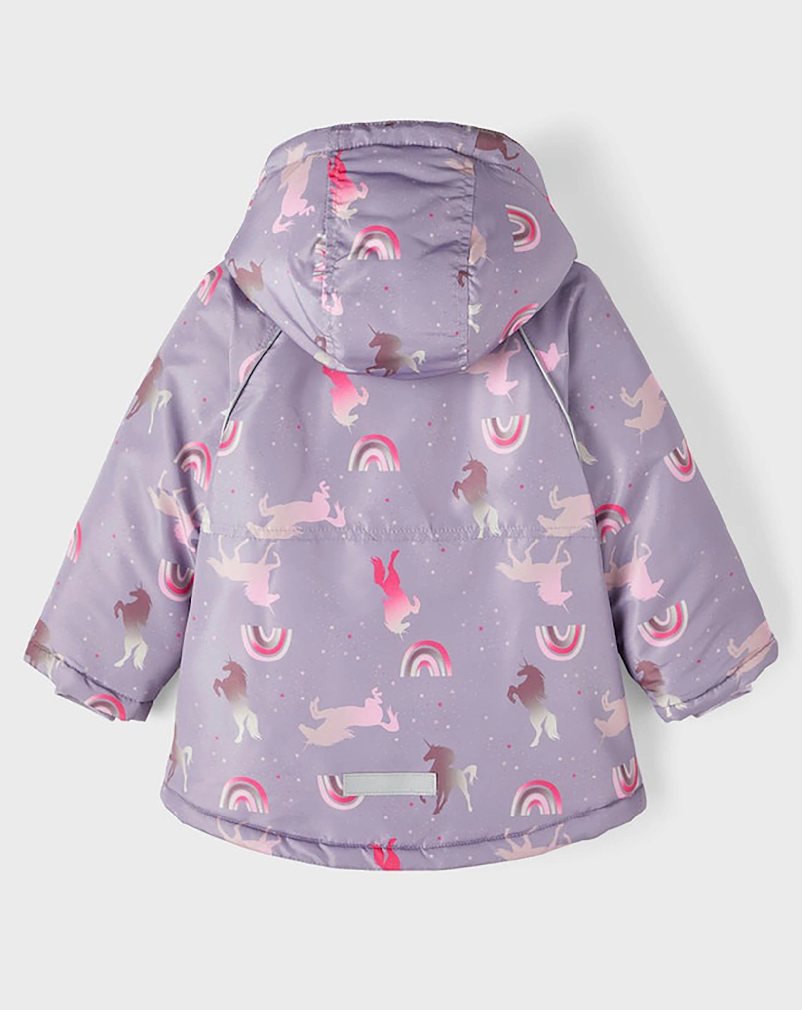 Winterjacke NMFMICCO AOP in lavender gray