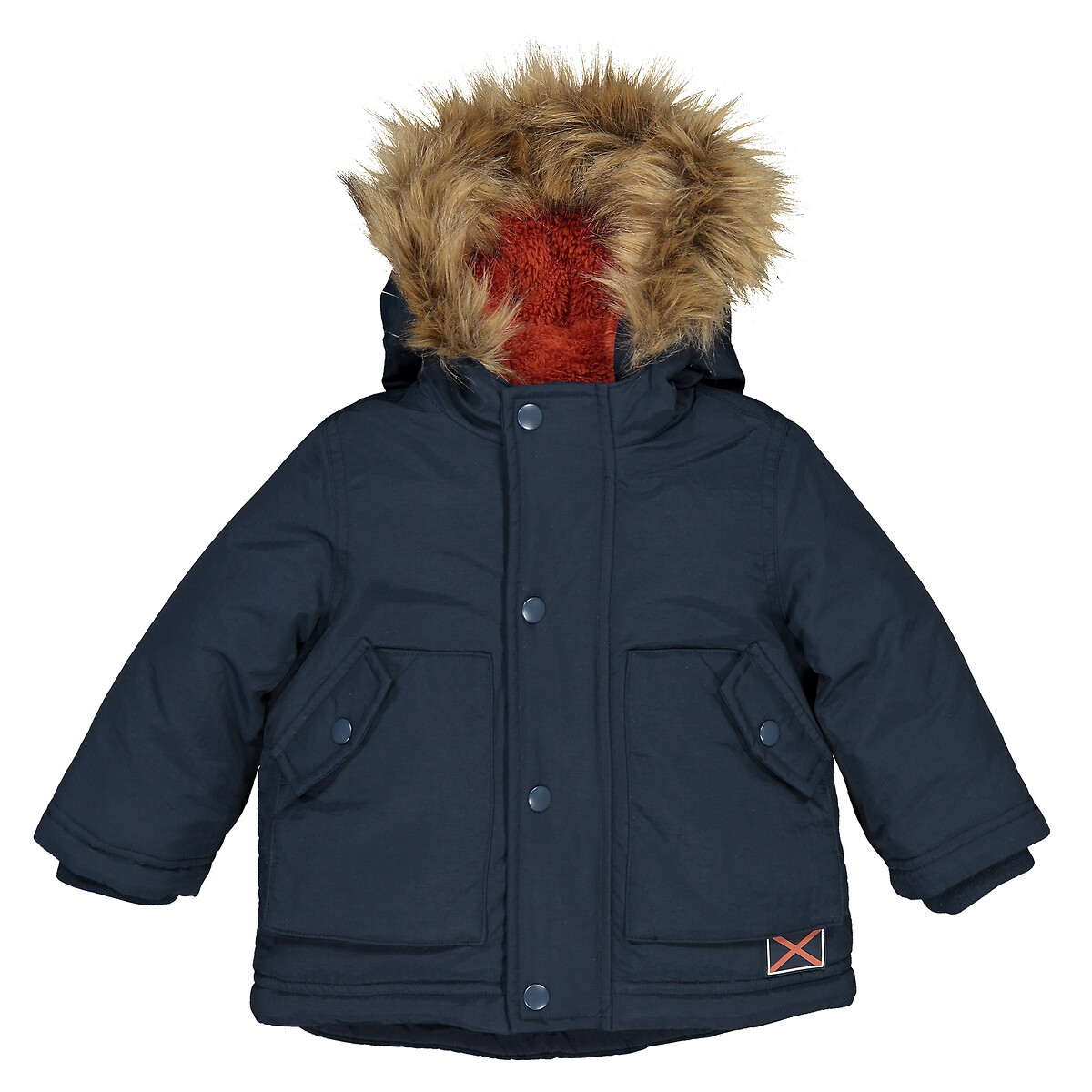 COLEÇÕES LA REDOUTE<br>Parka com capuz e forro de lã
