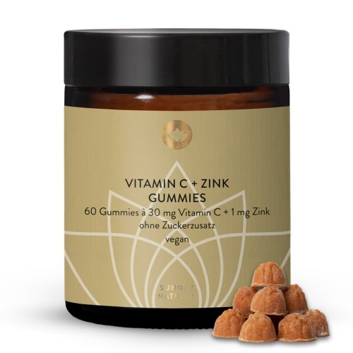 Sunday Natural Products  Vitamin C + Zink Gummies