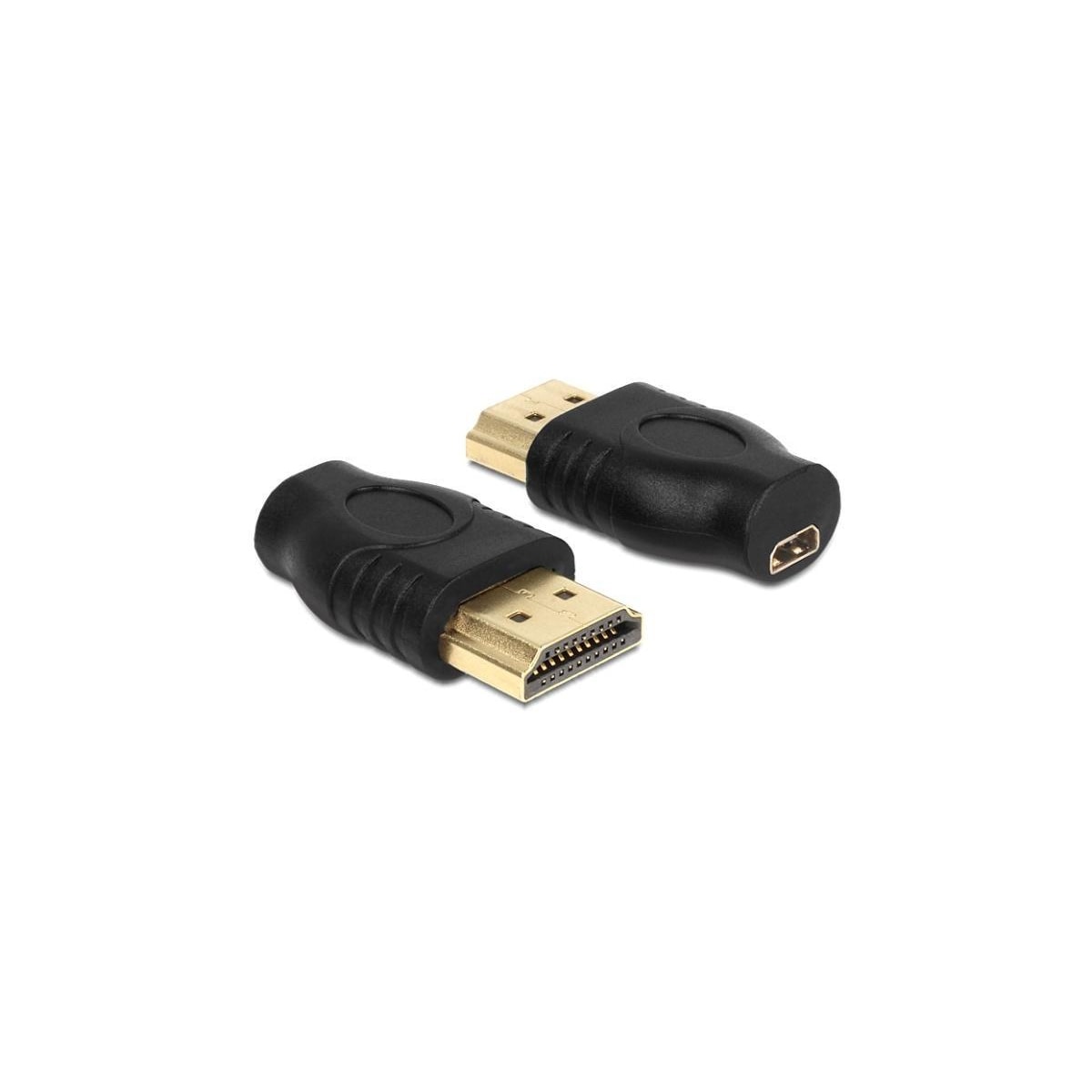DeLOCK Micro HDMI to HDMI adapter, 1xHDMI Micro-D 19-pin ho, 1xHDMI-A