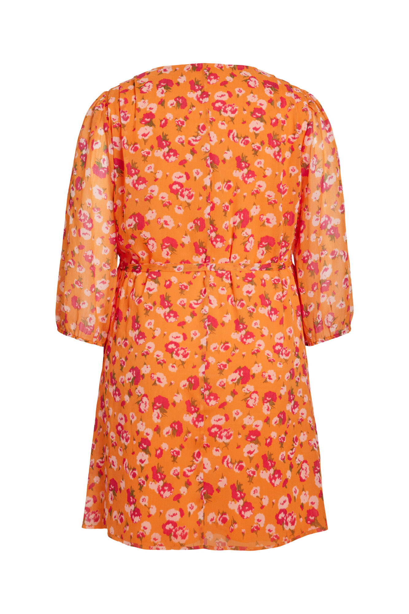 Vestido curto de chiffon Evoked by Vila - Rosa